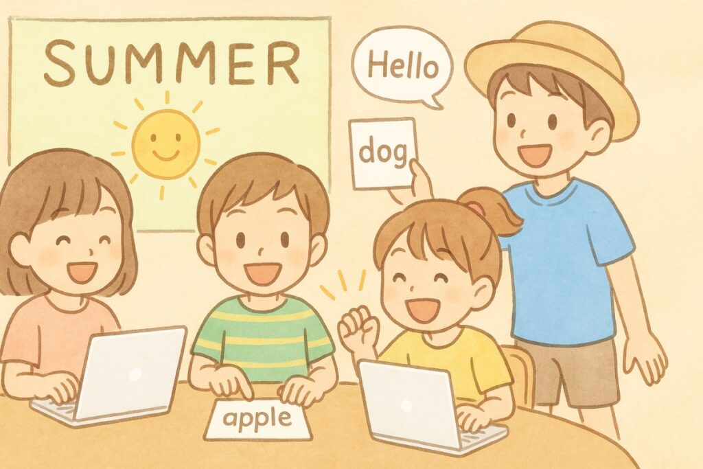サマースクールを楽しむ子どもたち